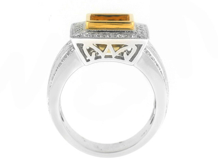 18KT TWO-TONE GOLD, PR 0.98CTW, RD 0.67CTW